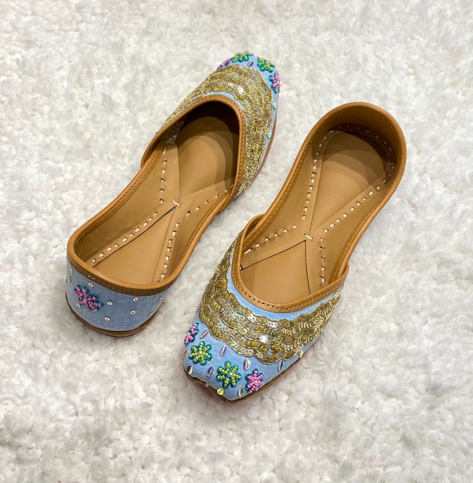 Punjabi jutti lining leather #690