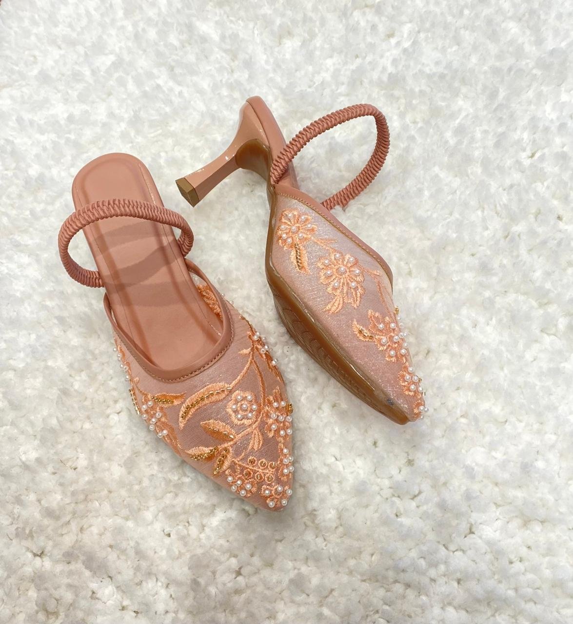 Slingback Pointed Toe Heels #525