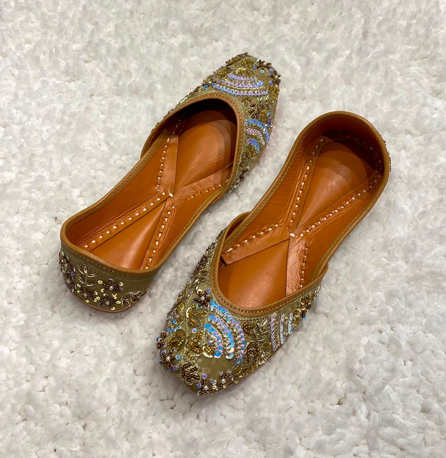 Punjabi jutti lining leather #690