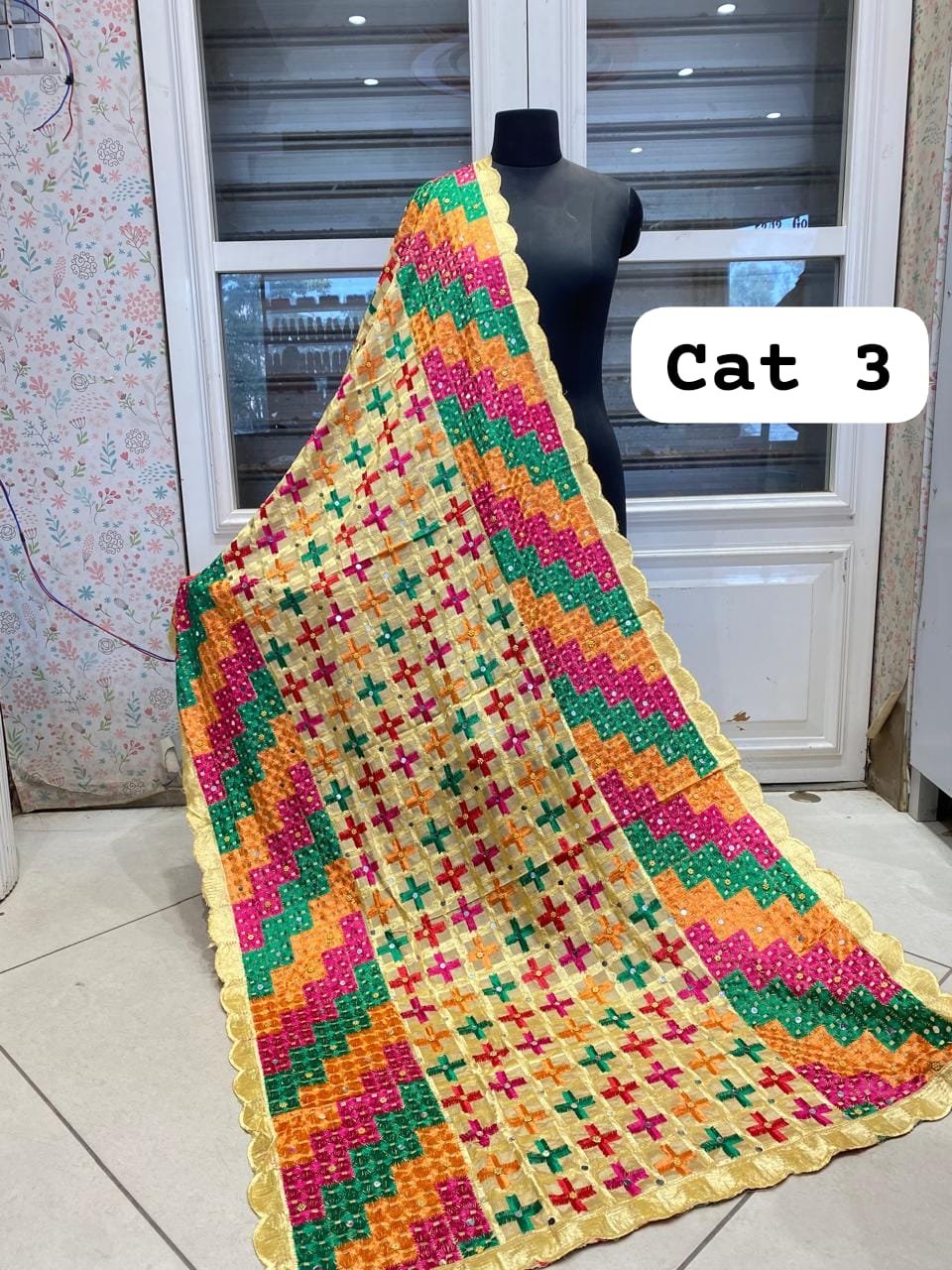 Phulkari Duppata cat-3 #750