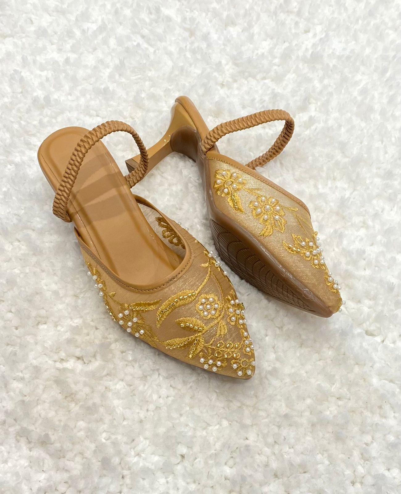 Slingback Pointed Toe Heels #525