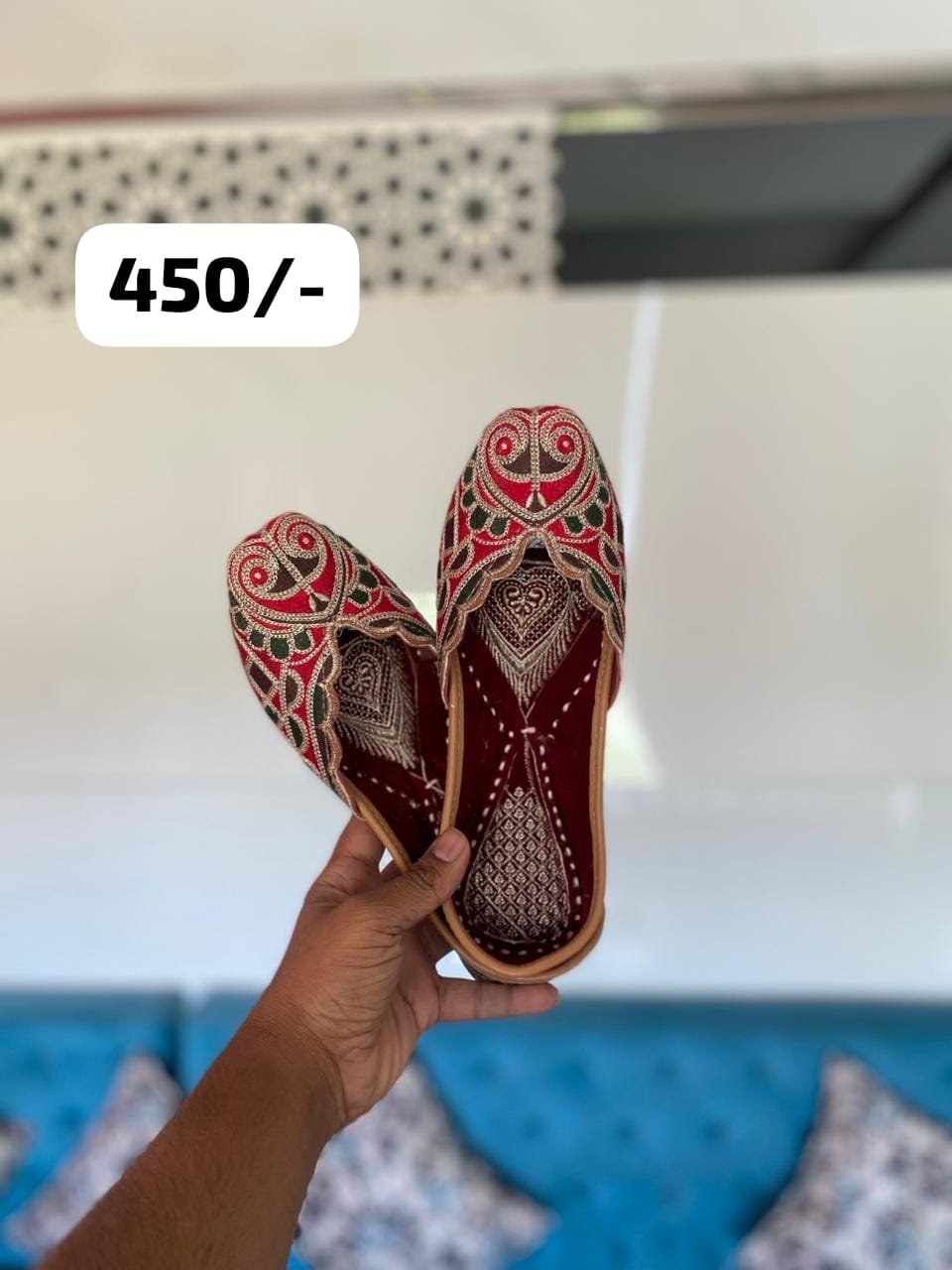 Original kashmiri work jutti #450